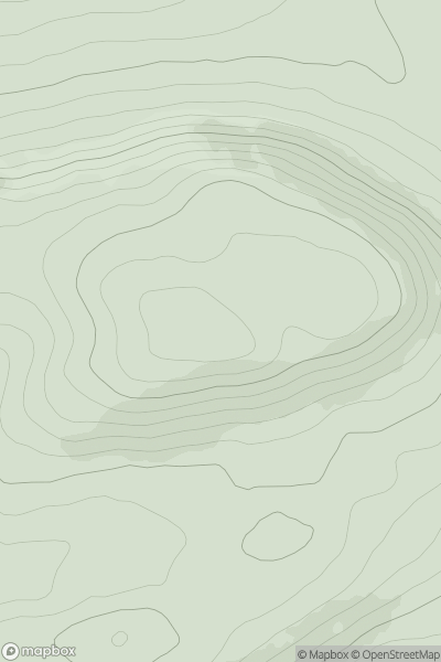 Thumbnail image for Mount Hill [Central Scotland from Dumbarton to Montrose] showing contour plot for surrounding peak